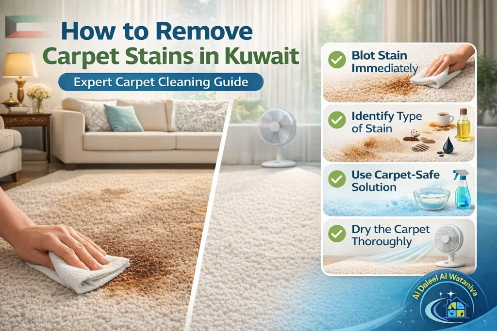 How to Remove Stains From Carpet in Kuwait 2 Removing Carpet Stains